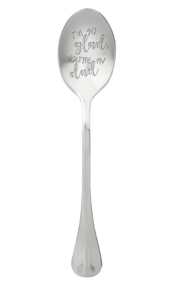 One Message Spoon Lepel met Tekst I'm So Glad, You're My Dad