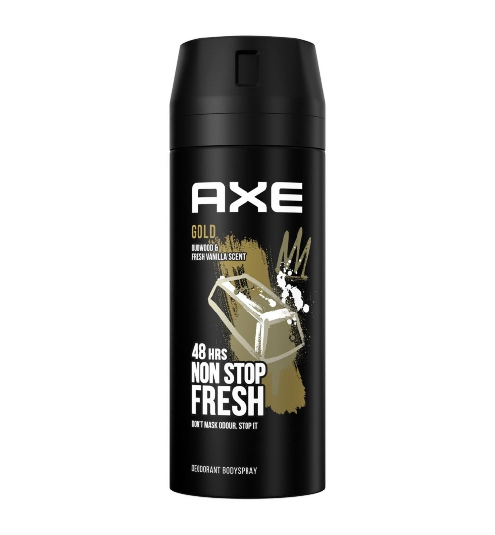 Axe Bodyspray 150 ml Gold Oldwood&Fresh Vanilla