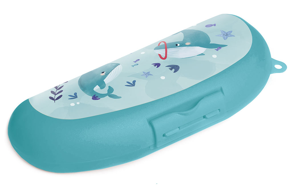 Amuse Bananendoos Walvis 22x9x5 cm - Blauw