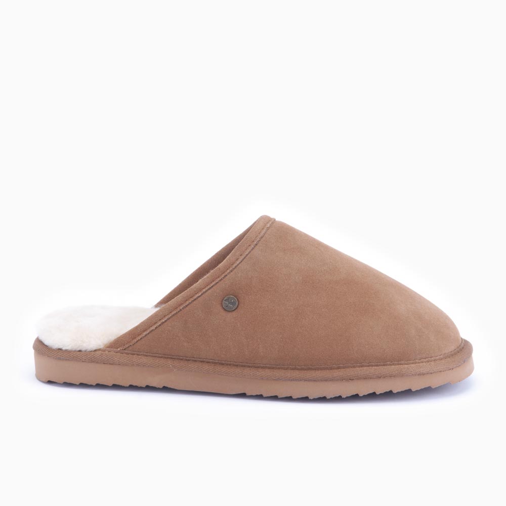 Warmbat Muil Unisex Classic Suede Cognac - Maat 39