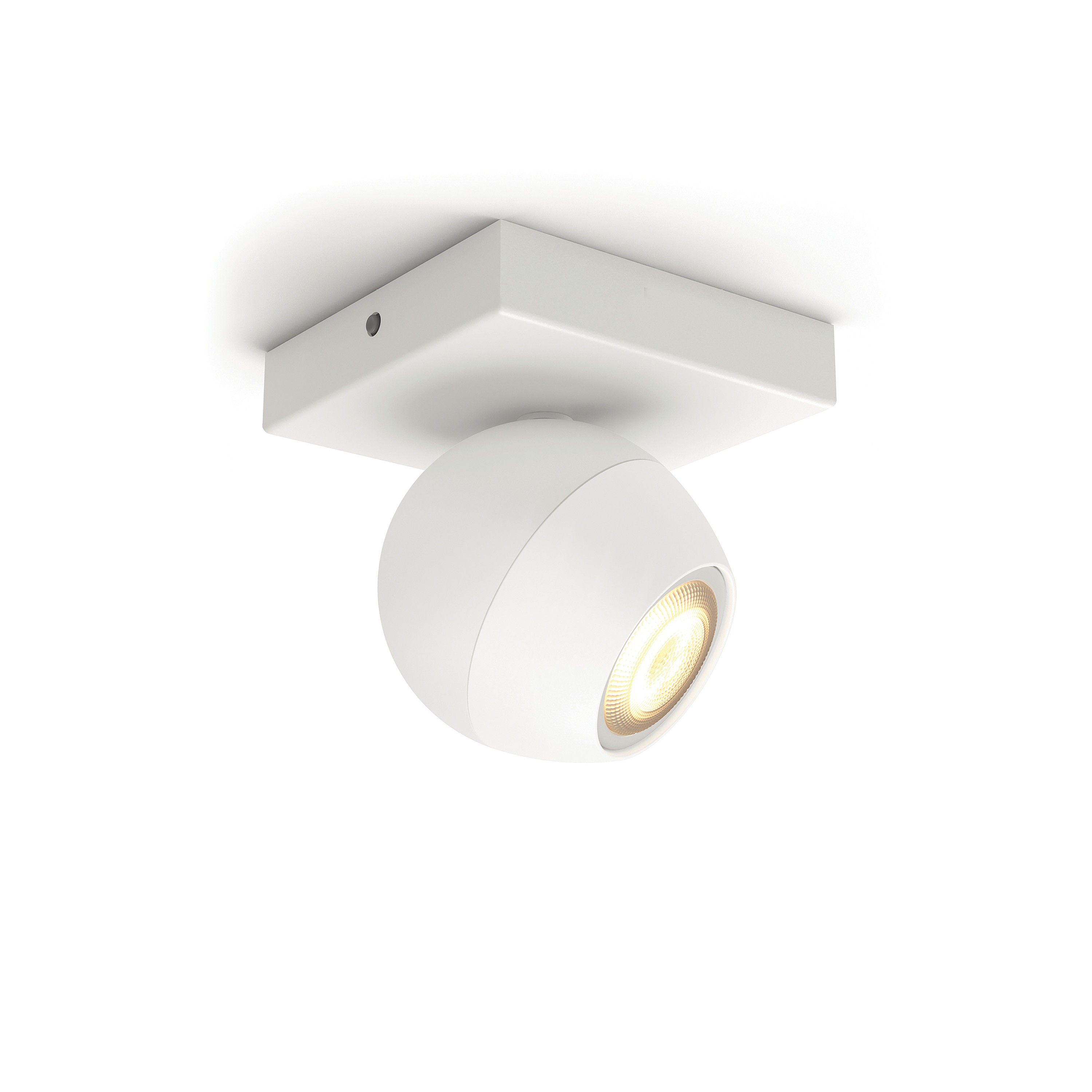 Philips Hue Opbouwspot Buckram Wit 1x GU10 5W White Ambiance met Switch