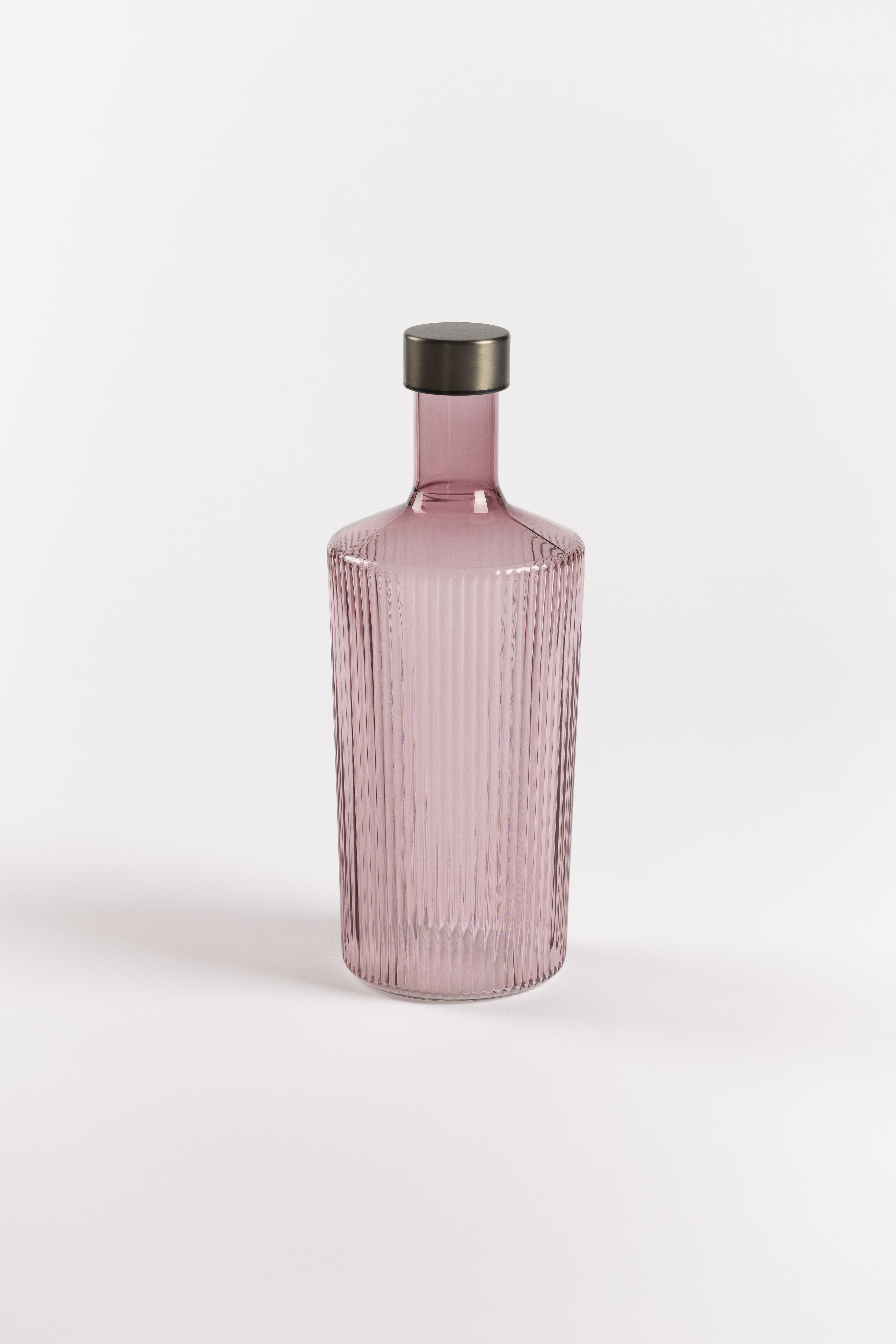 Paveau Ribbed Fles Karaf Broome Mauve  1.25l - 9.3x28.3 cm