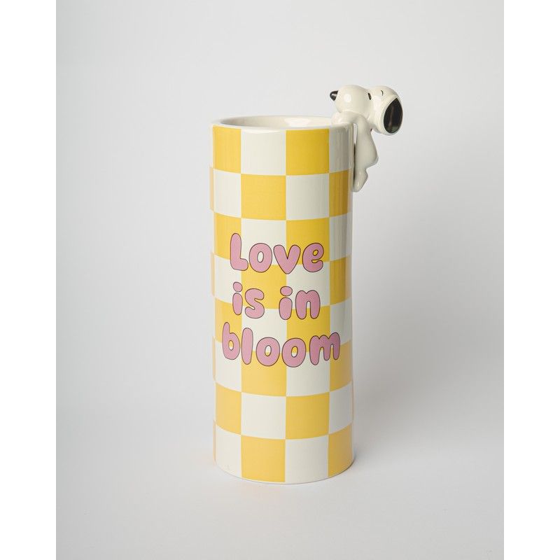 Blogo Vaas Love Is In Bloom Yellow - 14x10x26.7 cm - Porselein