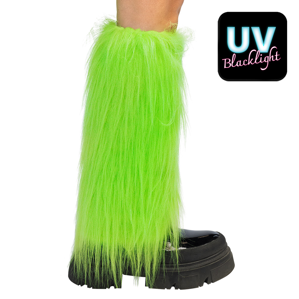 Beenwarmers Rave Neon Groen UV
