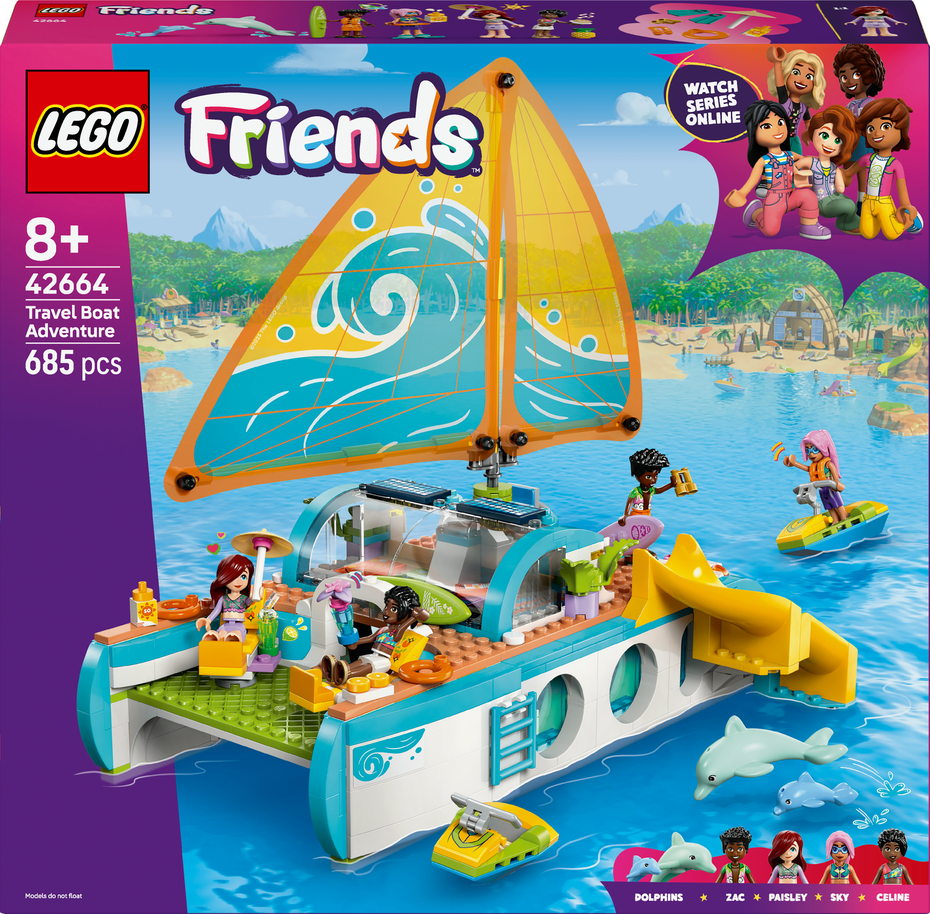 Lego Friends 42664 Avontuurlijke Bootreis