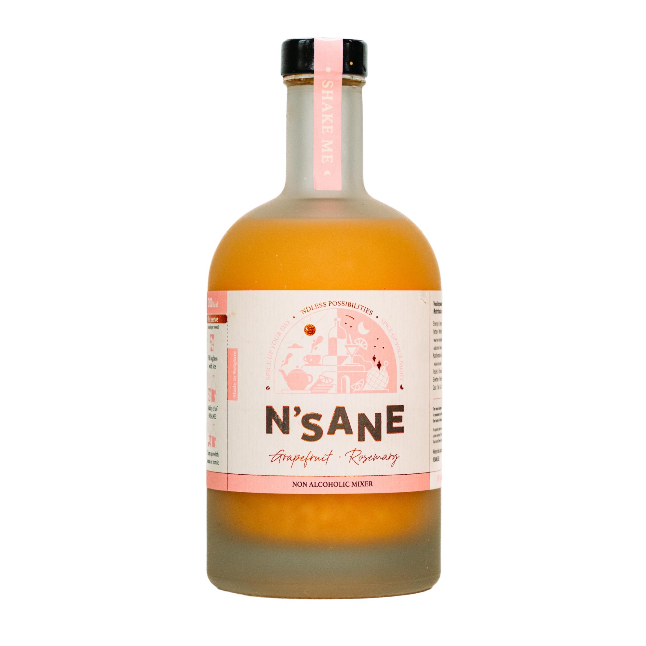 N'sane Alcoholvrije Aperitief Grapefruit Rosemary 500ml - Mixer
