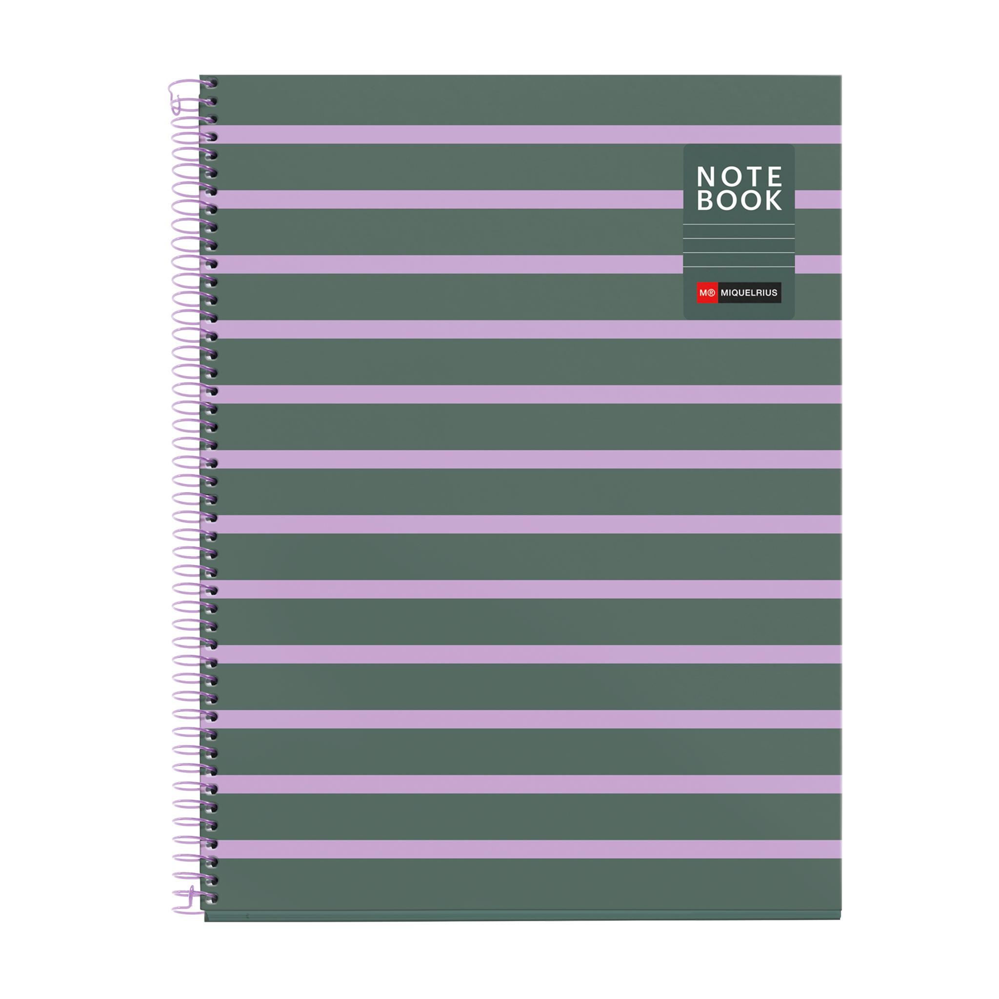 Miquelrius Notebook A4 Between the Lines Cendre Gelijnd Spiraal 80 vellen