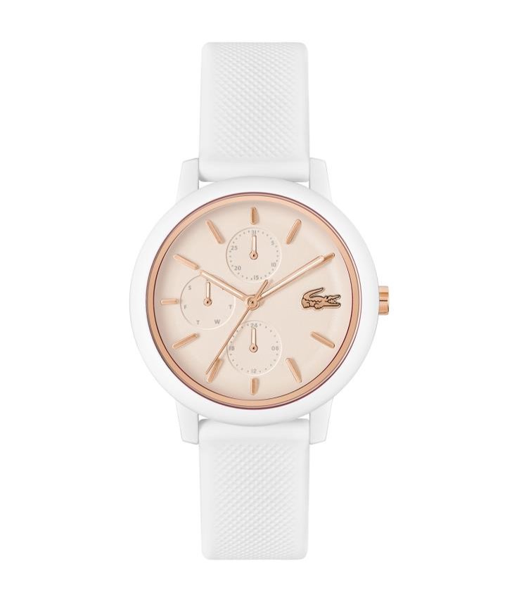 Lacoste Polshorloge Dames 12.12 Sport Inspired Wit-Goud