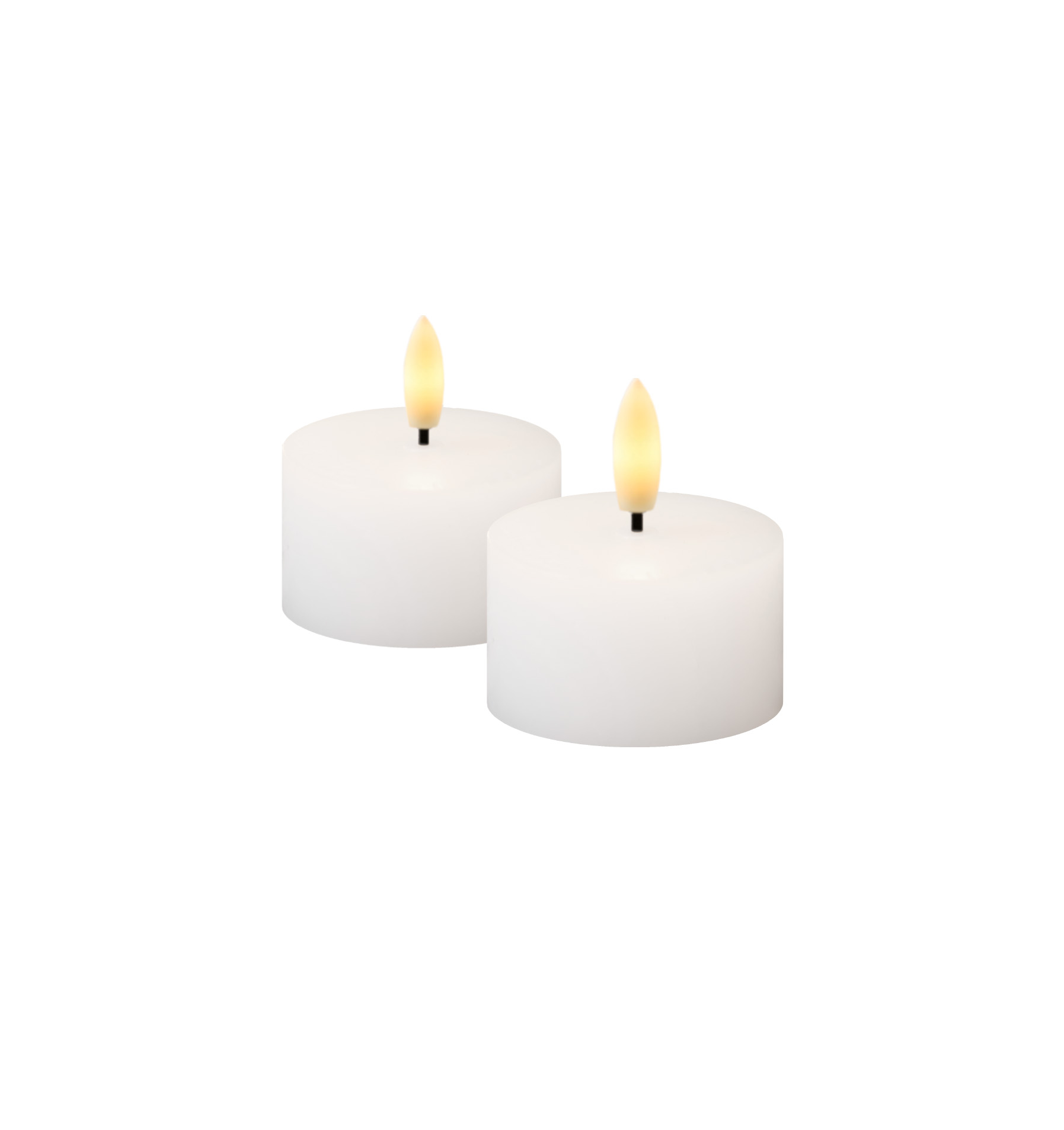 Sirius Theelicht Sille White 6x3.4 cm set 2 stuks - Herlaadbaar