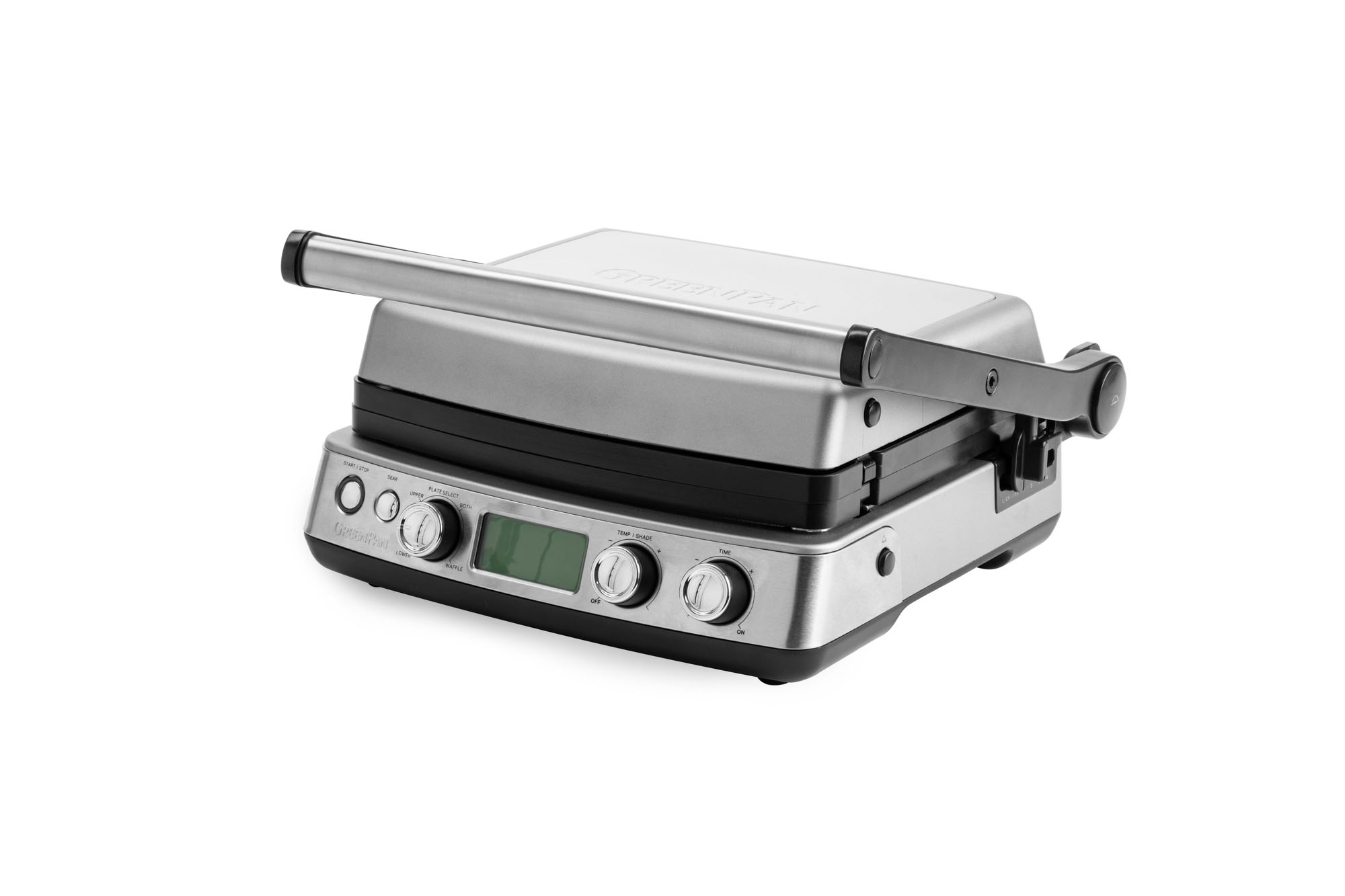 GreenPan Elite Contact Grill Stainless Steel - De Keuze van Jeroen Meus - Dagelijkse Kost