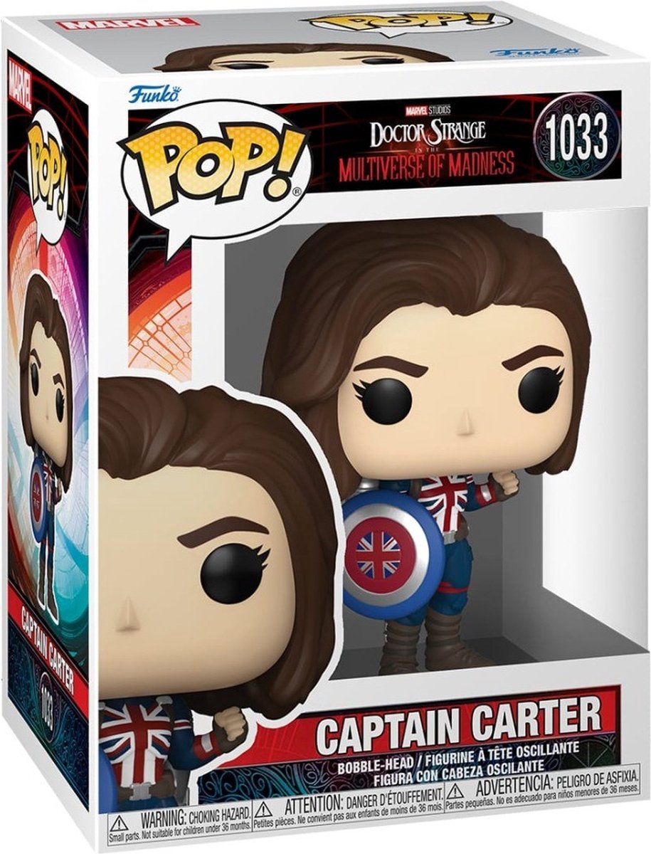 Funko Pop! Movies Marvel - Doctor Strange and The Multiverse of Madness: Captain Carter 1033 Funko Pop! Movies Marvel - Doctor Strange and The Multiverse of Madness: Captain Carter 1033