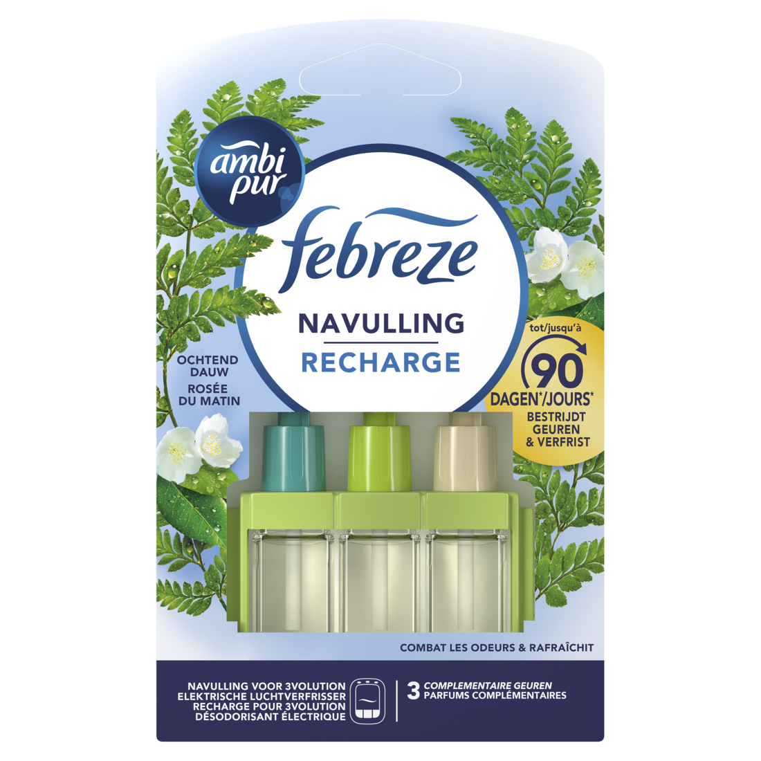 Ambi Pur Febreze Luchtverfrisser 3volution Refill Ochtenddauw 20 ml