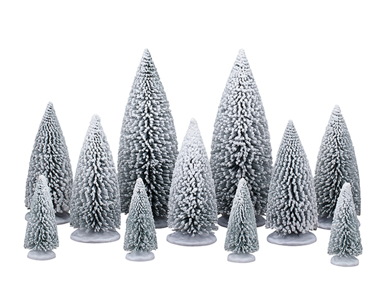 Lemax Village White Pine Trees set 11 stuks