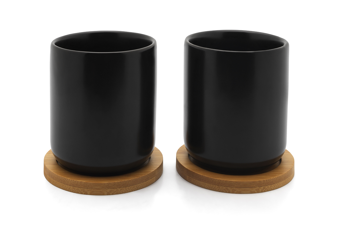 Bredemeijer Theemok Umea Black 200ml set 2 stuks - zonder Oor