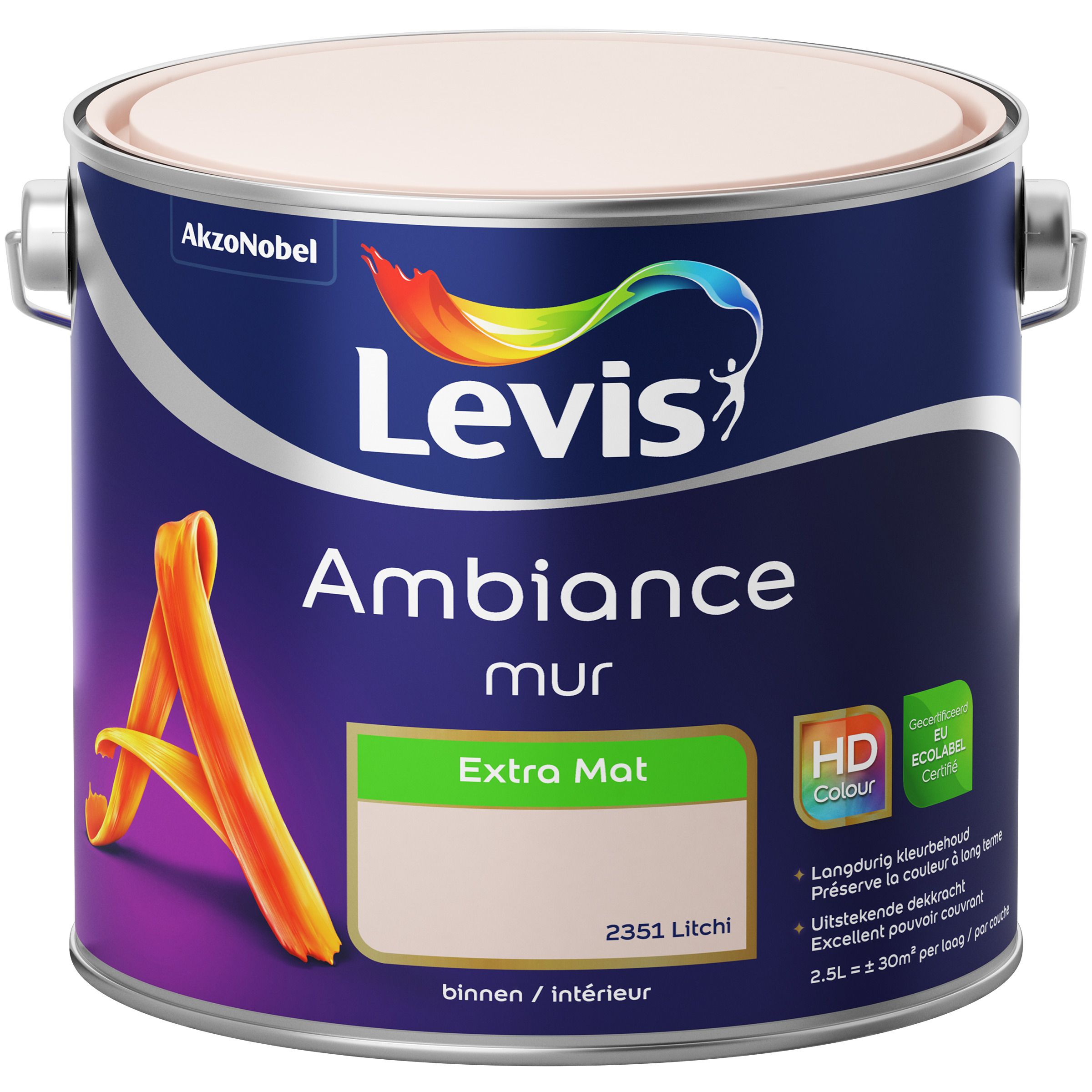 Levis Ambiance Mur Extra Mat 2.5 l Kleur 2351