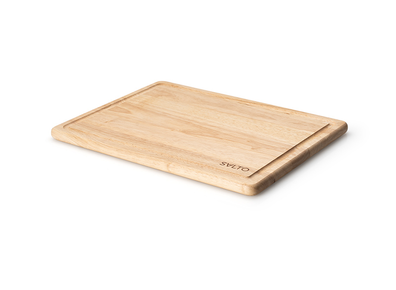 Continenta Snijplank Salto 36x28 cm met Sapgeul - Rubberhout