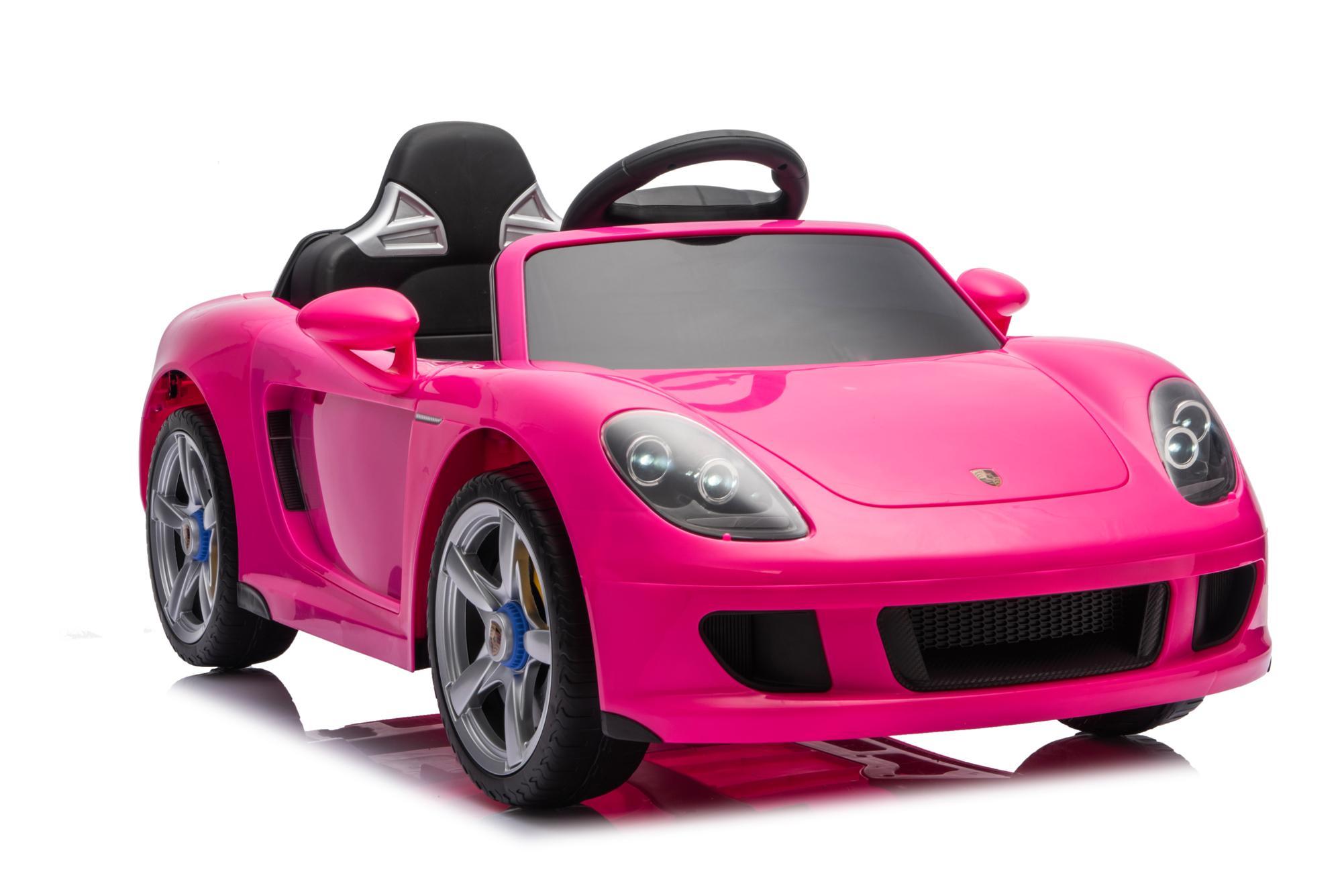 Porsche Carrera GT Fuchia - 10.8 Volt motor, Licht en geluid, oplaadbaar met afstandsbediening