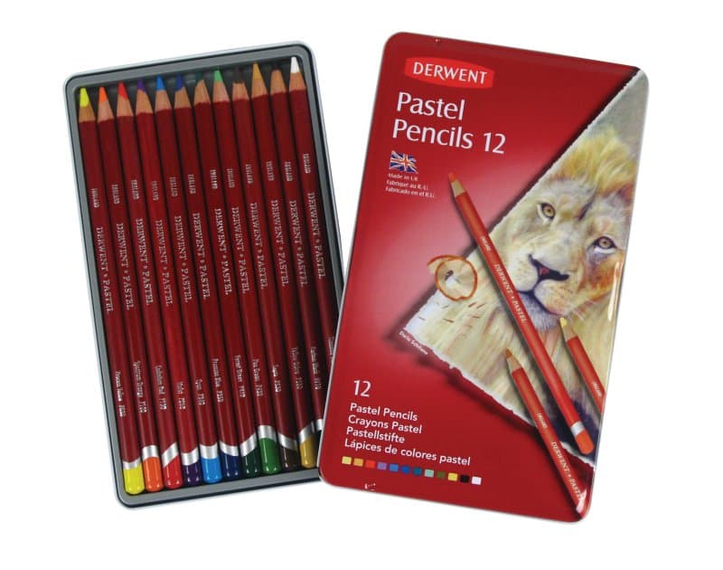 Derwent Pastelpotloden 12 Stuks op Waterbasis