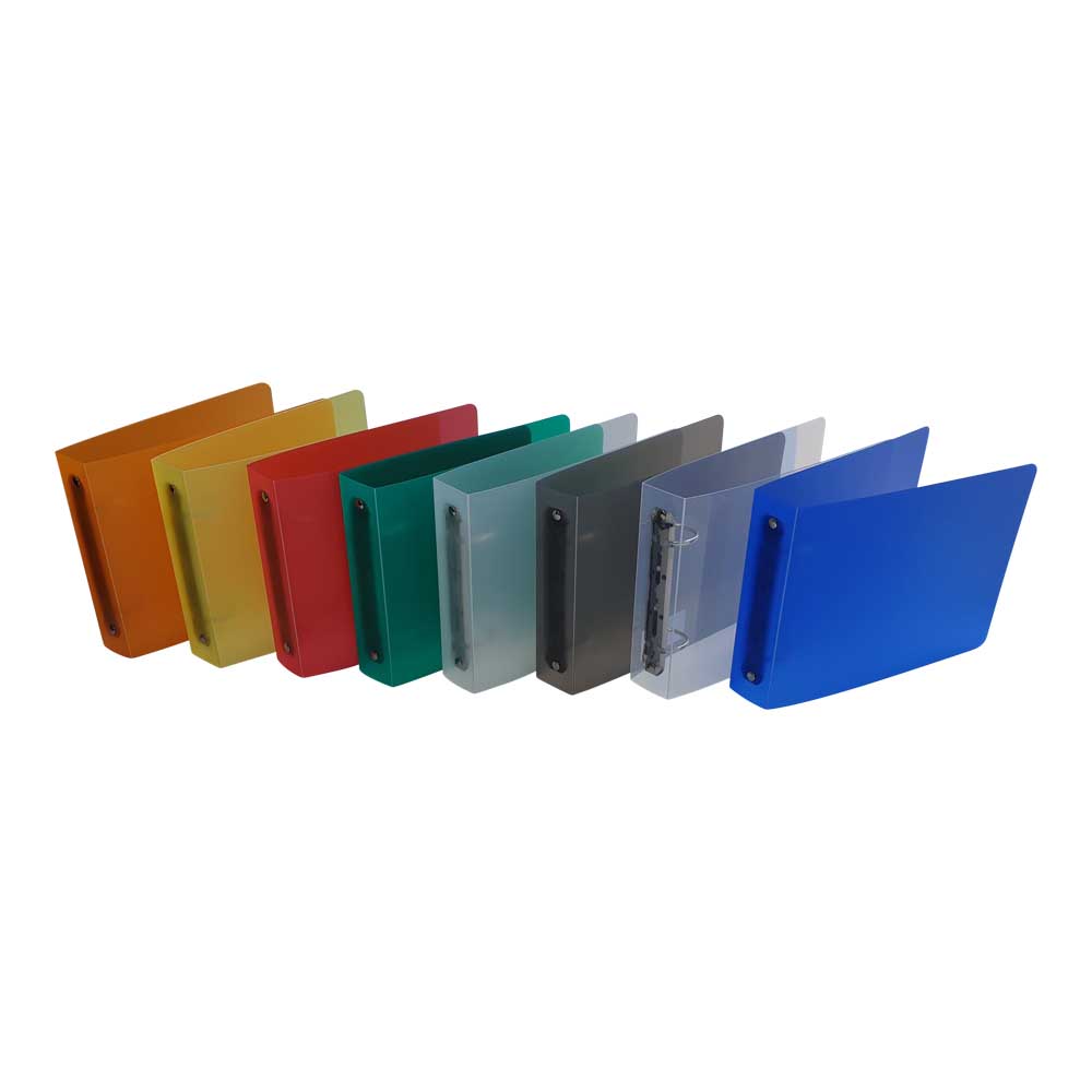 Ringmap F2 PP8/10 Transparant 15x20 cm Ringen 25 mm - Rug 35 mm - assorti - Prijs per Stuk