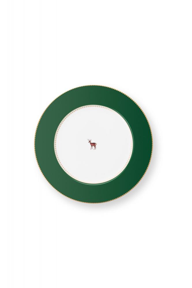 PIP Studio Plat Bord Love Birds Dark Green 26.5cm