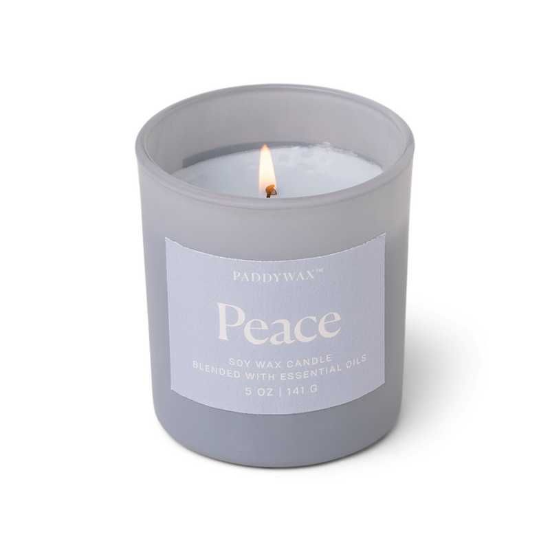 Paddywax Geurkaars Welness 141g - Peace - Blauw