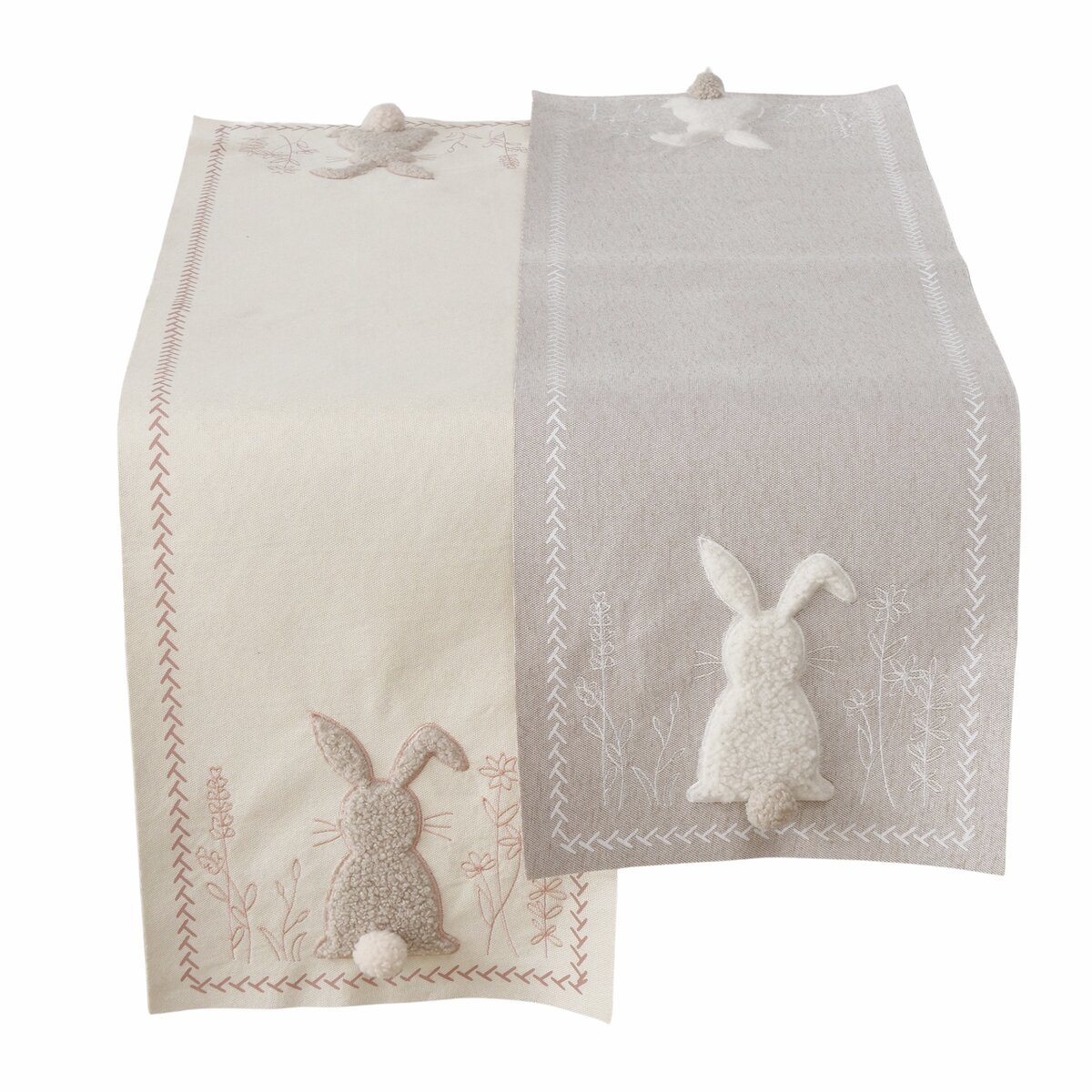 Boltze Home Tafelloper Konijn Jeni 30x120 cm - assorti - prijs per stuk
