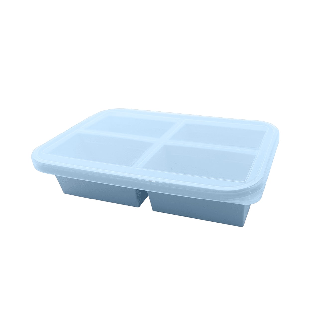 Dotz Diepvriesvorm Silicone met 4 Vakjes - 26.4x16.7x6.2 cm - 4x 250ml - Meal Prep bakjes
