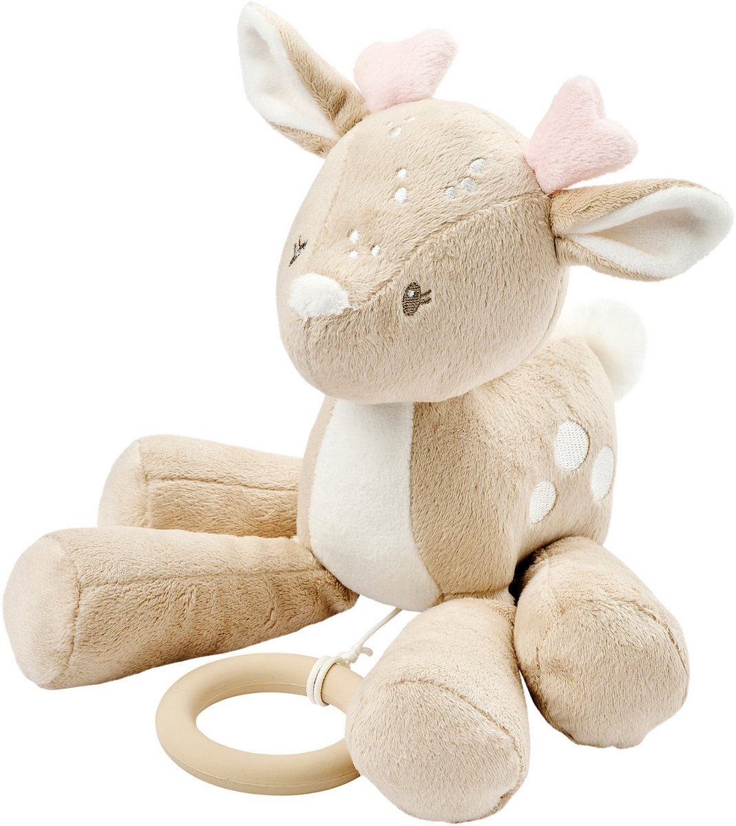 Nattou FanFan Muziekknuffel Hertje Beige 25 cm