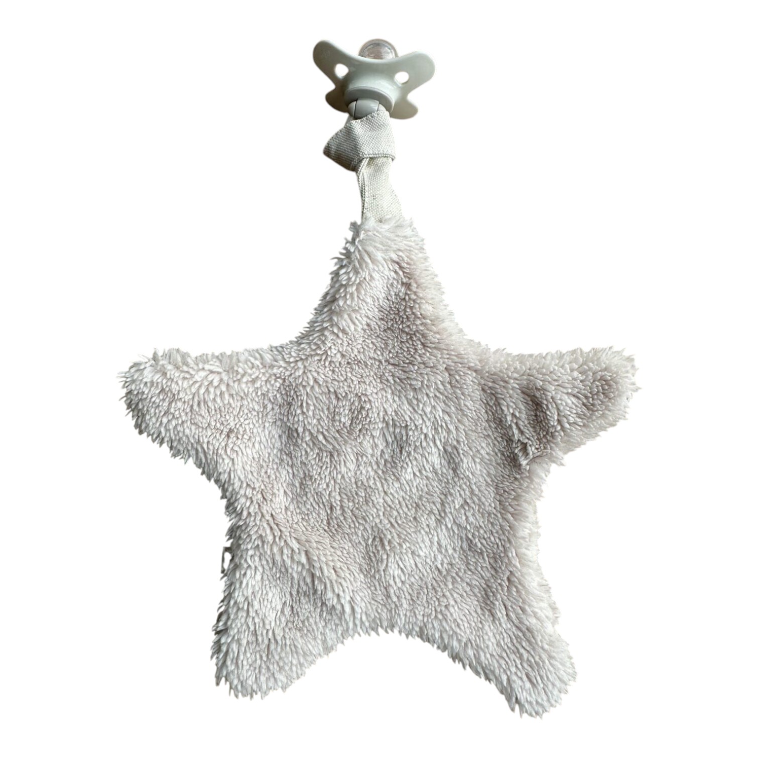 Living Nature Fopspeendoekje Ster Linnen-Teddy 20 cm