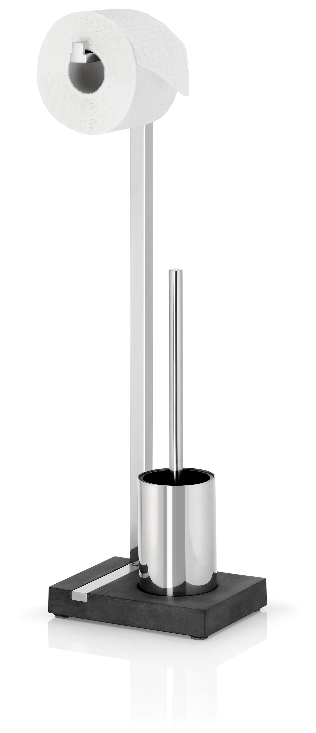 Blomus Toiletbutler Menoto RVS Glanzend - 20x15x65 cm - voor 1 Rol
