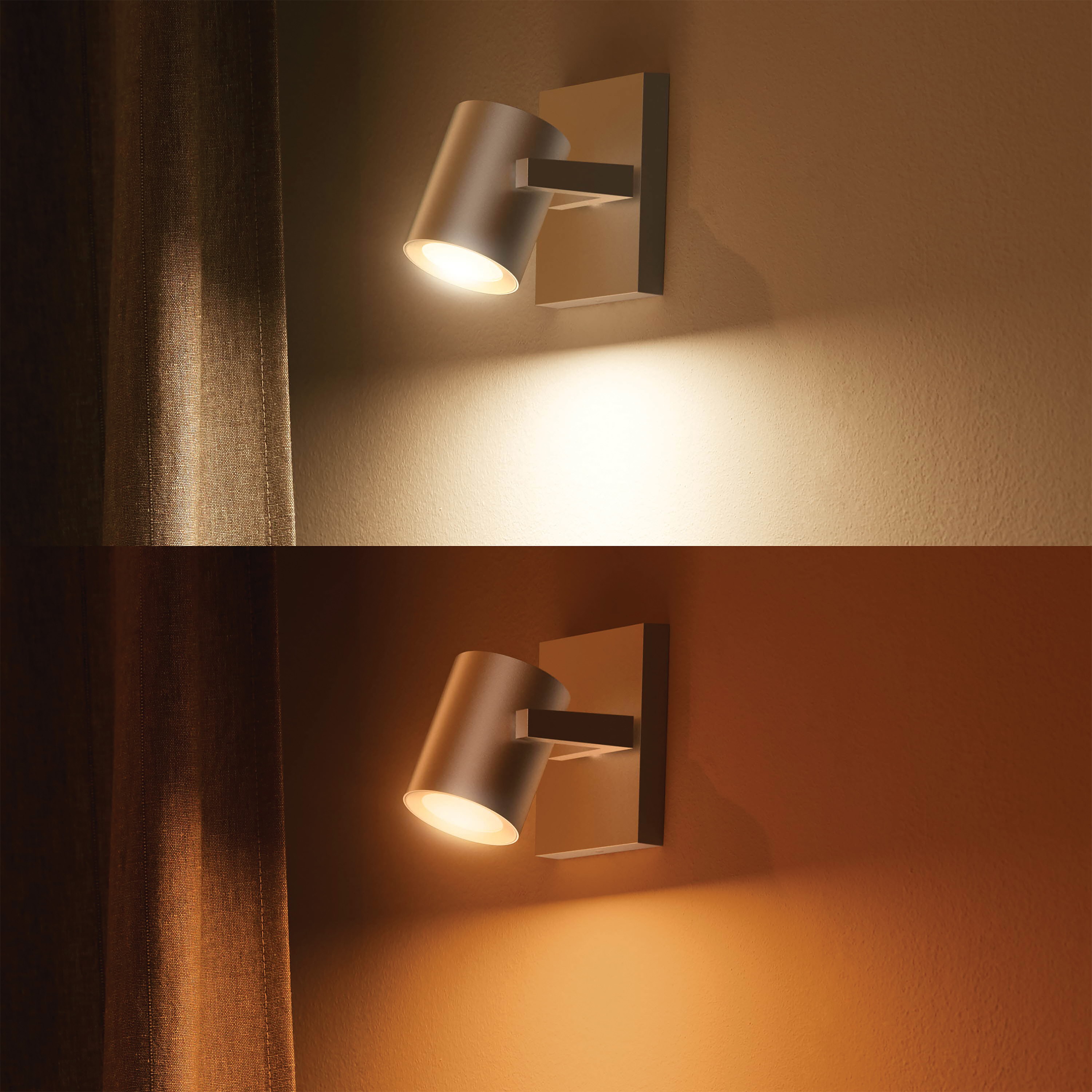 Philips Hue Opbouwspot Argenta Aluminium 1x GU10 5.7W White&Color Ambiance