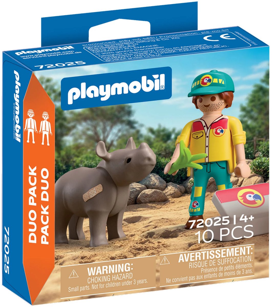Playmobil 72025 DuoPacks DuoPack Ranger met neushoorn
