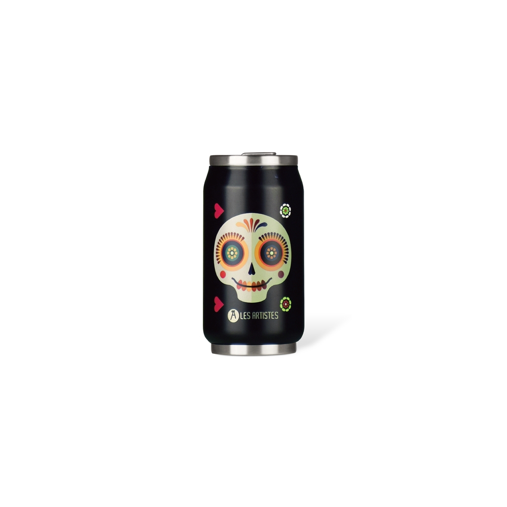 Les Artistes Paris Thermosbeker Sugar Skull met Rietje RVS 280 ml