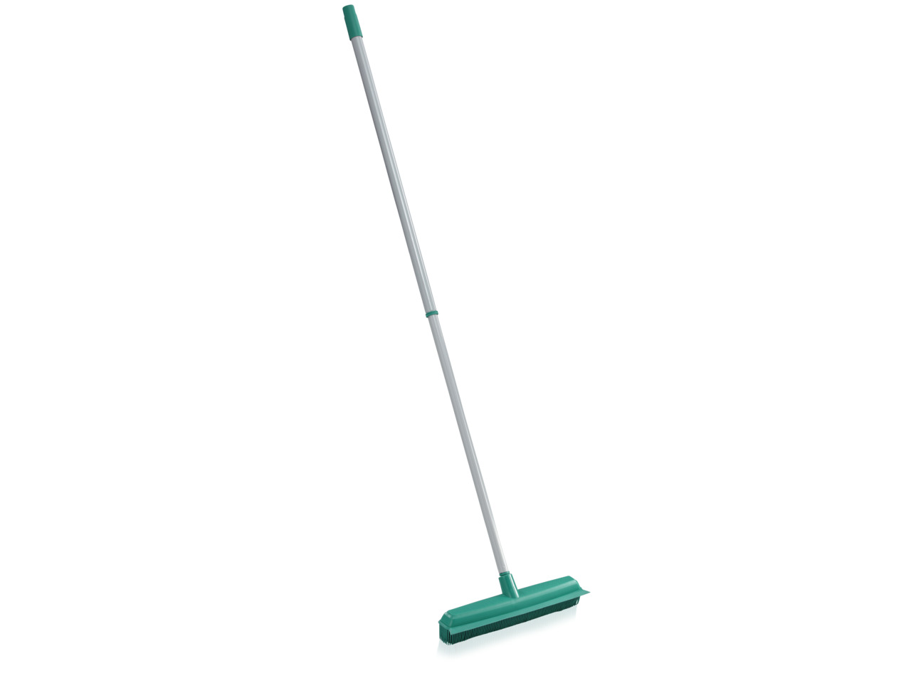 Leifheit Bezem Supra Broom - Natuurlijk Rubber - Telescopische Steel tot 1.40m