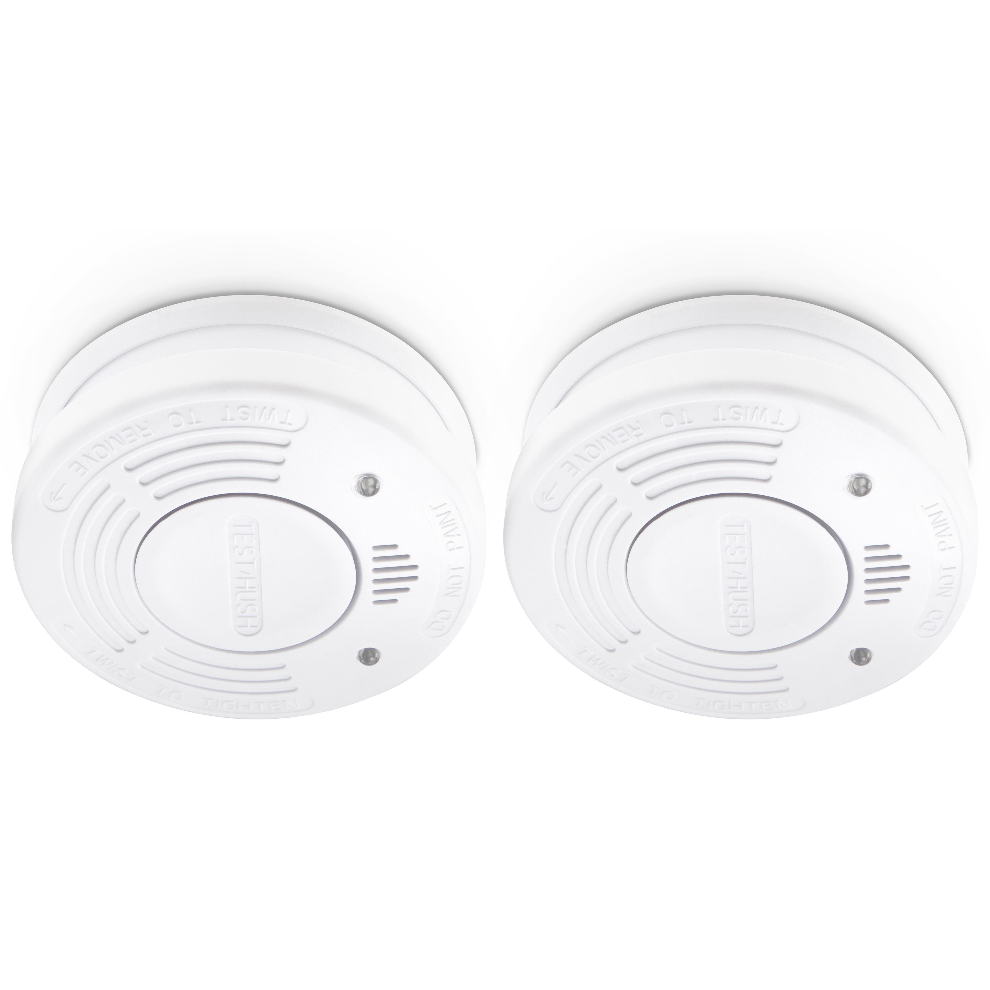 Alecto Rookmelder met 10 jaar Batterij- en Sensorlevensduur - Set van 2