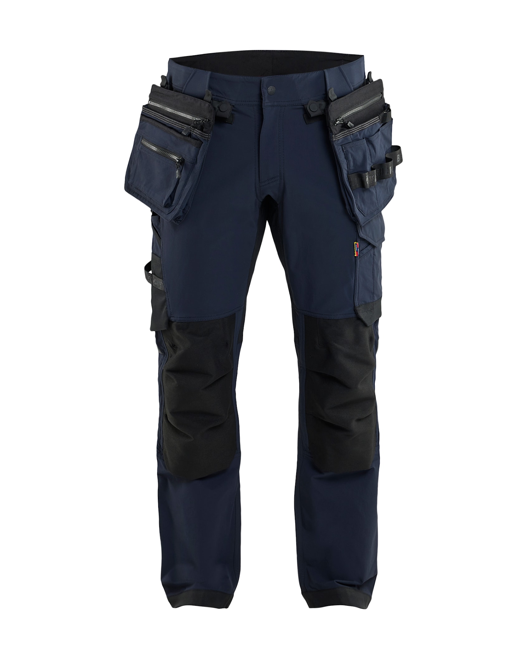 Blaklader Toolrig Werkbroek 4-weg Service Stretch Donker marineblauw/Zwart - maat 56