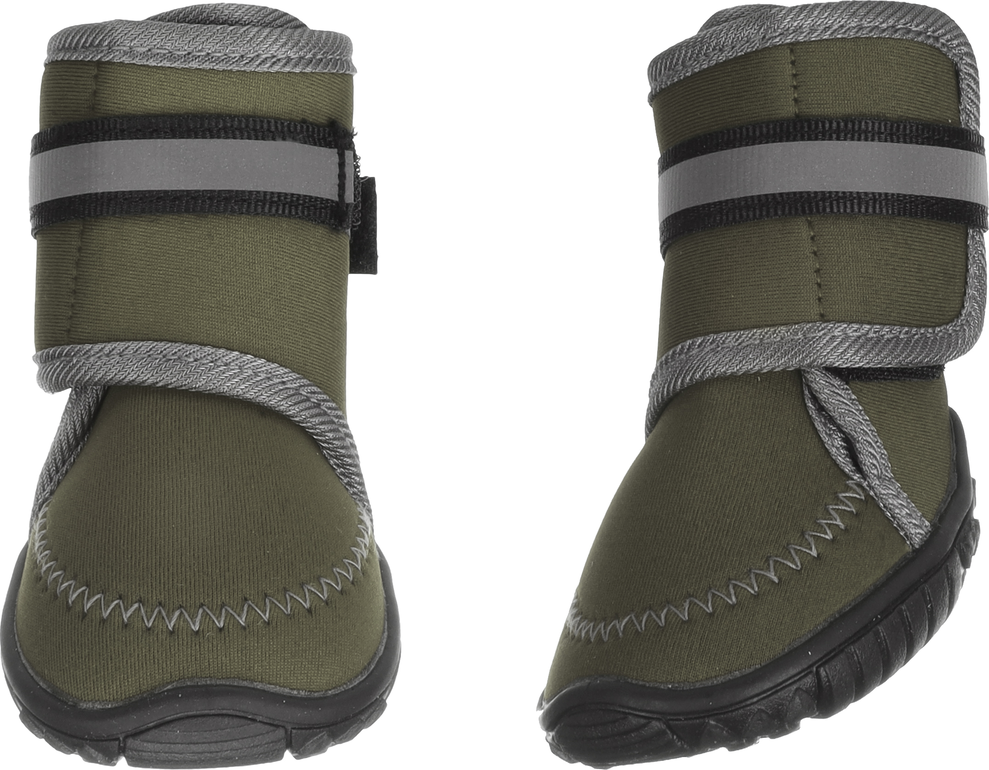Flamingo Hondenschoenen Kajan medium Groen 2 stuks
