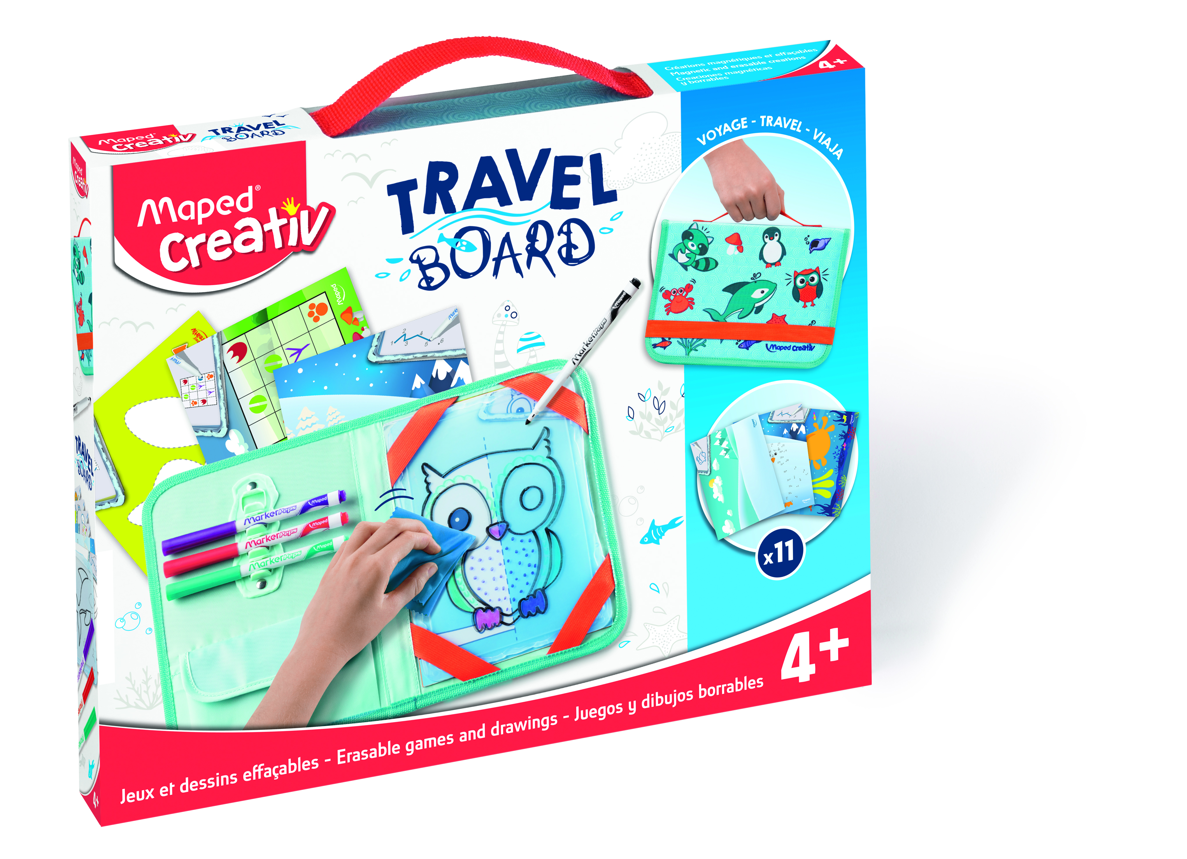 Maped Creativ Set Travel Board Dieren Transparant Bord