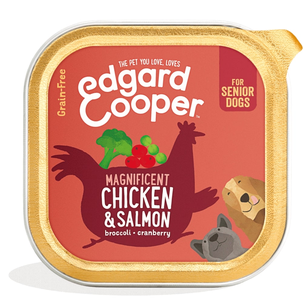 Edgard & Cooper Vlootje Senior 150 g Kip & Zalm met Erwten