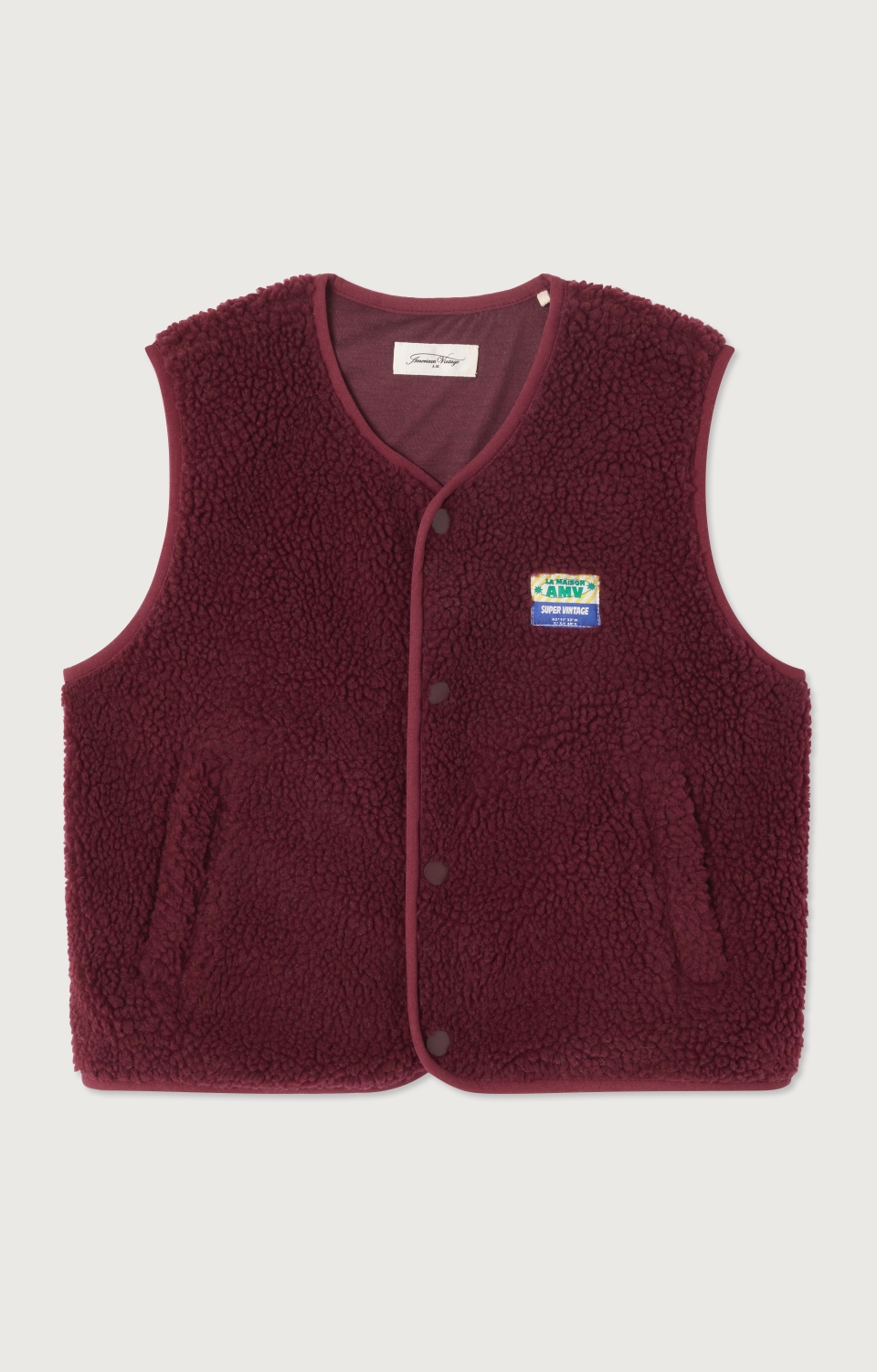 American Vintage Bodywarmer Hoktown Bordeaux Chine - 7 jaar