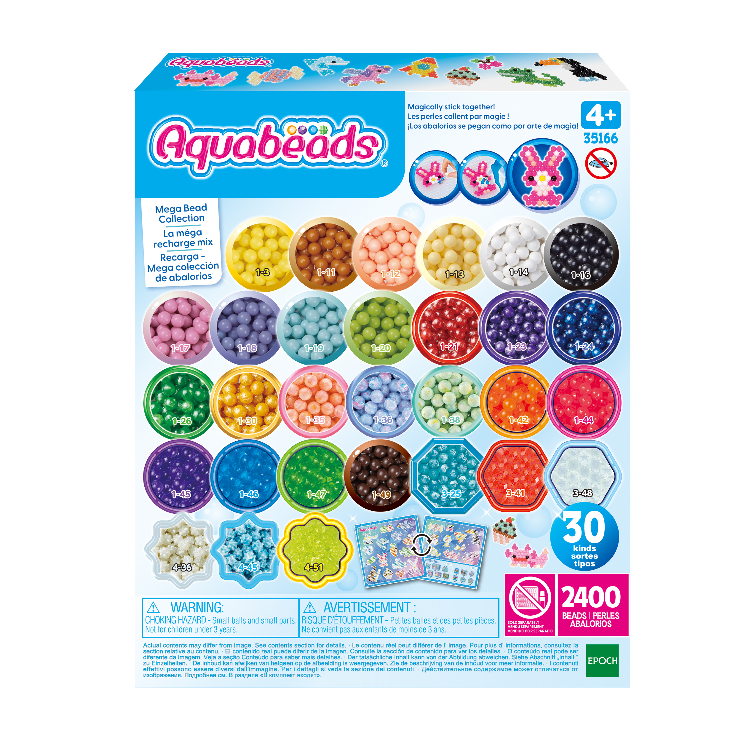 Aquabeads Mega Pack met Neon  2400 Parels