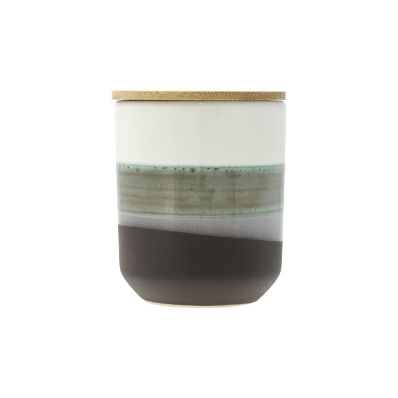 Villa Collection Geurkaars Iris Wh/Green 8x9.5 cm - Orchid Vanilla- 40 Branduren