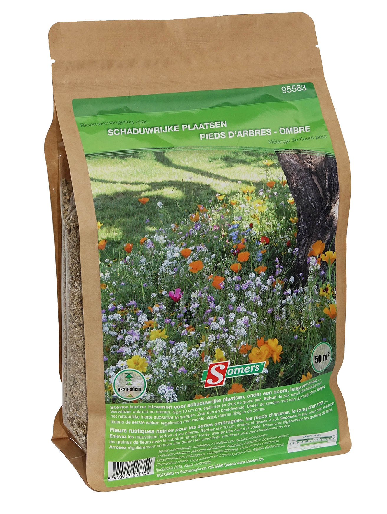 Somers Bloemenmix Schaduwrijke Plaatsen 50m2