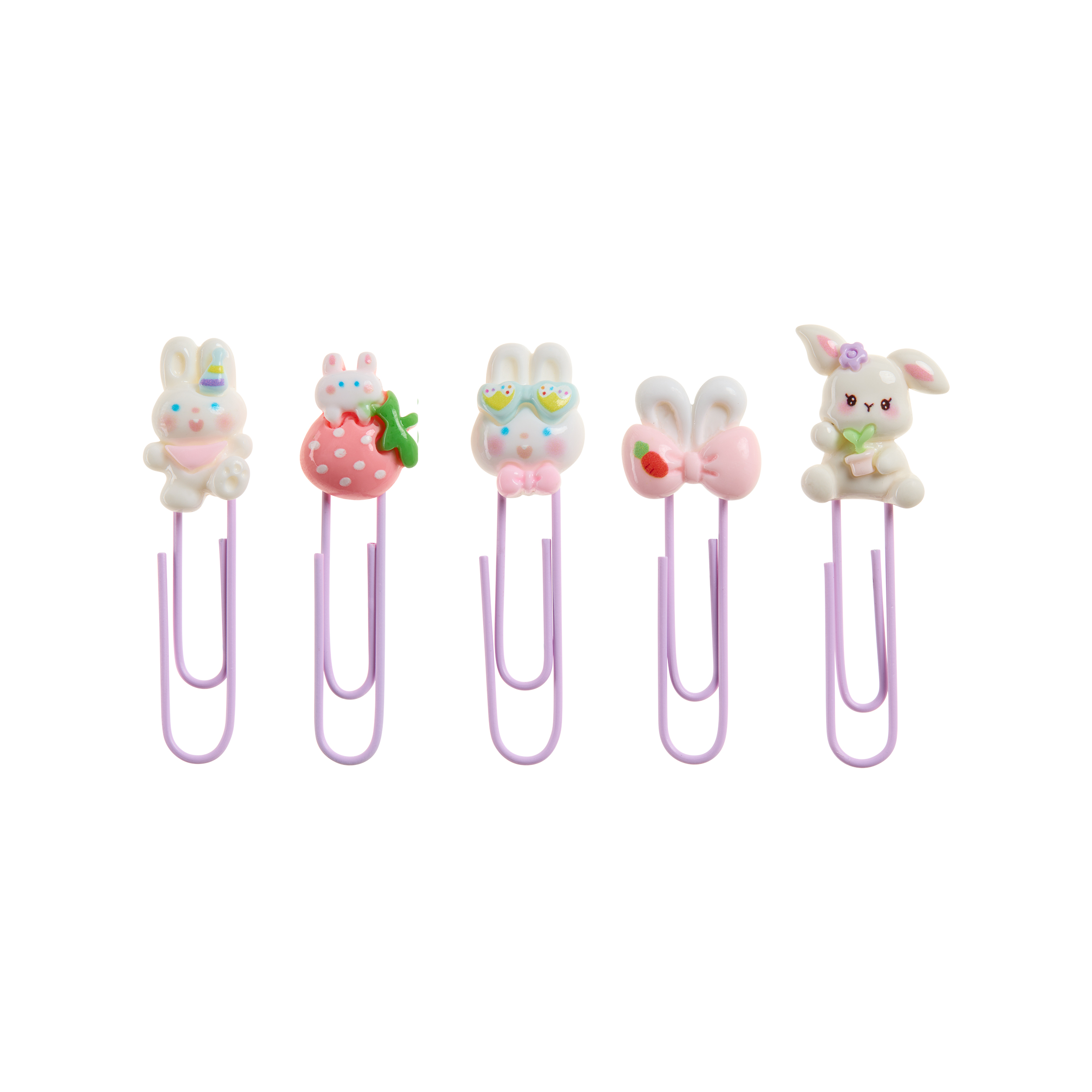 Back2Fun Paperclips I Won't Move! Konijn 5 stuks