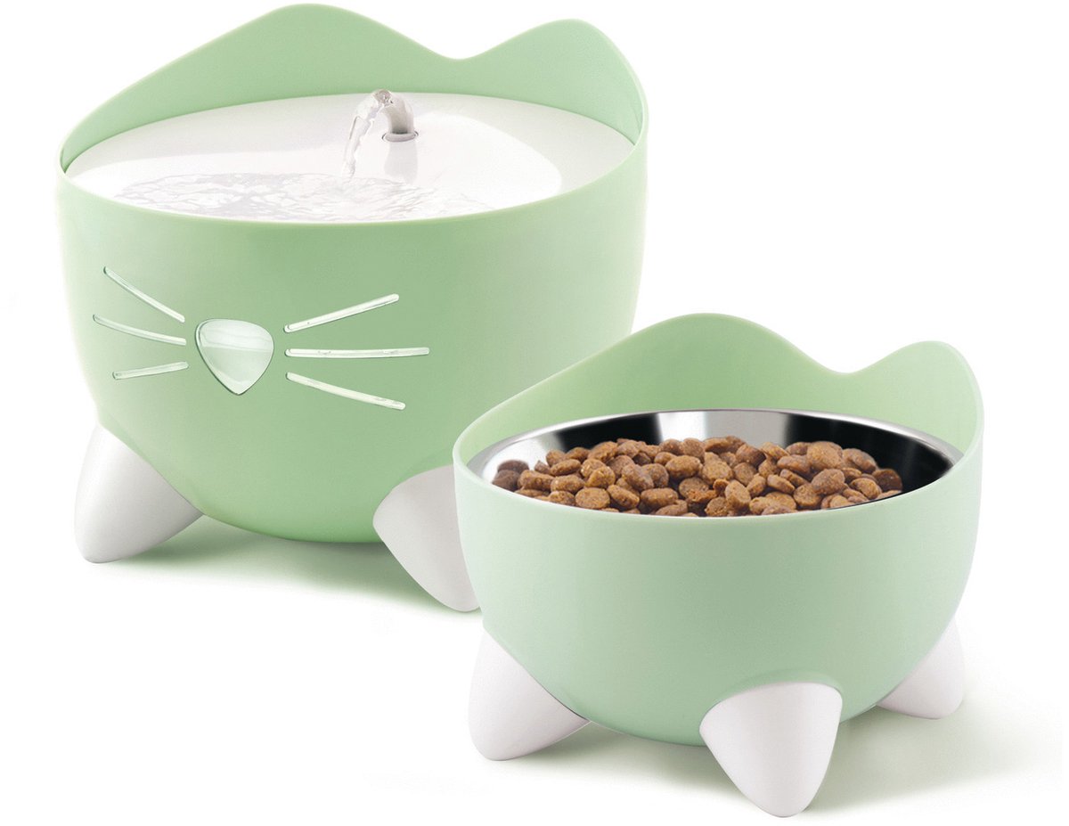 Cat IT Pixi Drinkfontein Combo Kit 2 l 200 ml 20x20x17 cm Groen