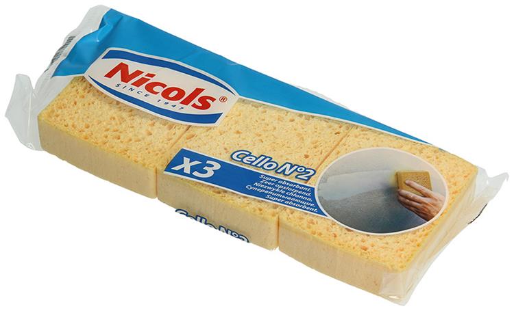 Nicols Spons Cello Nr.2 3 stuks- Super Absorberend