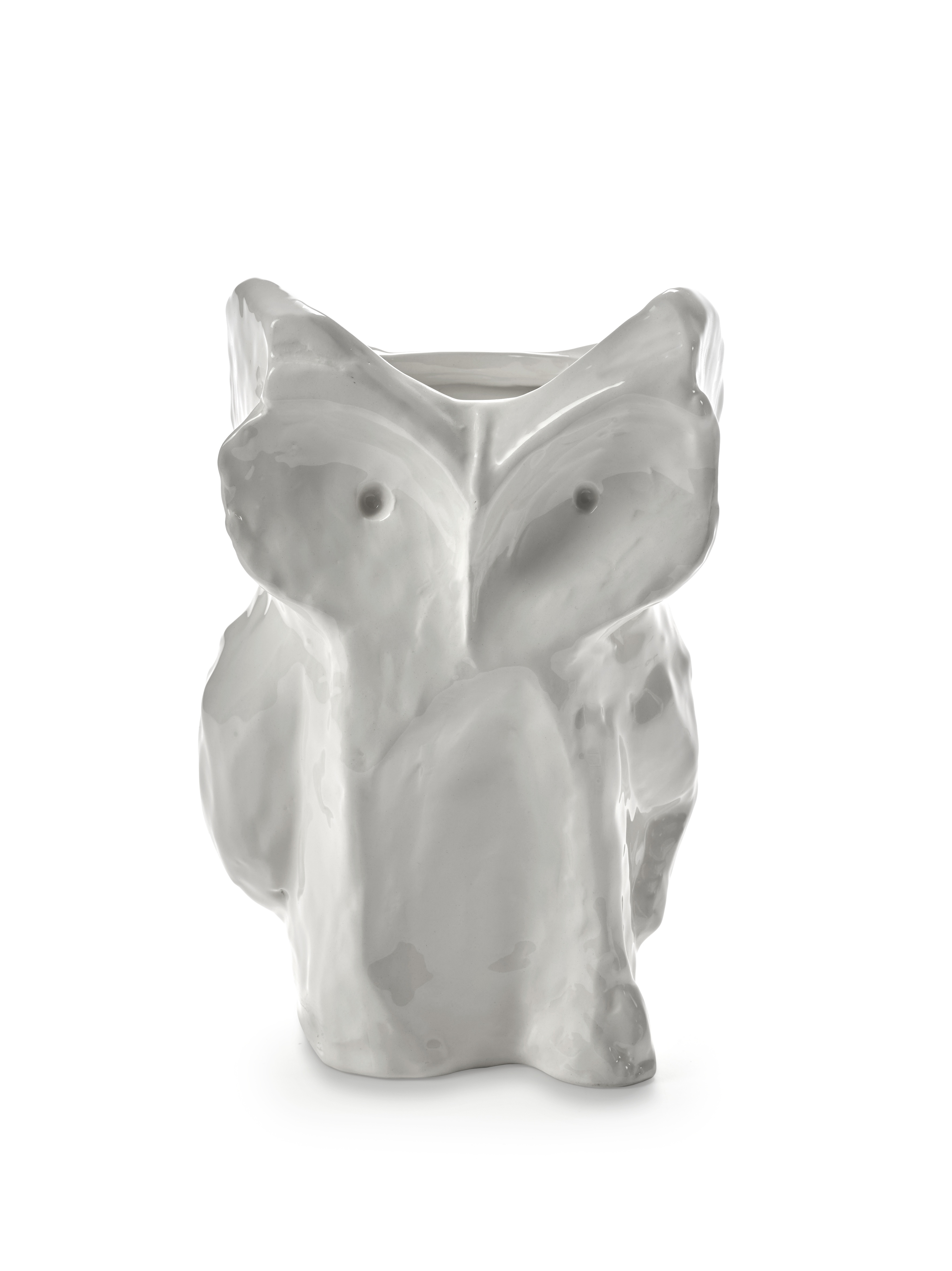 Serax Vaas Owl After Midnight White S 16.5x15.5x23 cm - by Marni