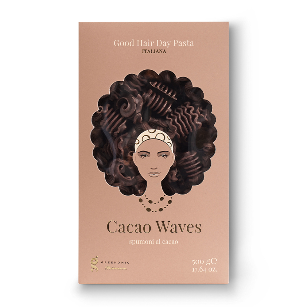 Greenomic Good Hair Day Pasta 500g Cacao Waves