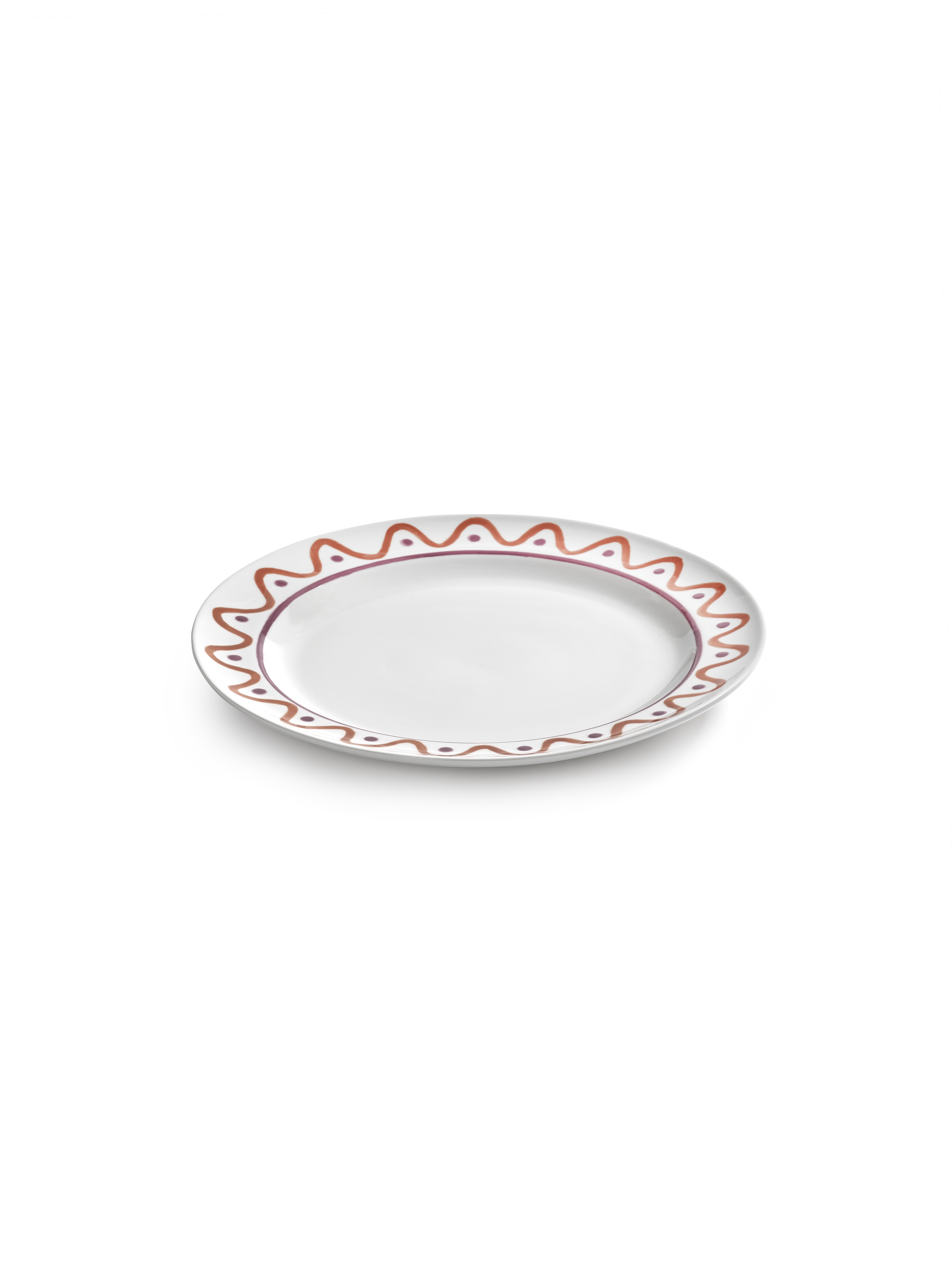 Serax Plat Bord Charly Orange Purple 27cm - by Marie Michielssen