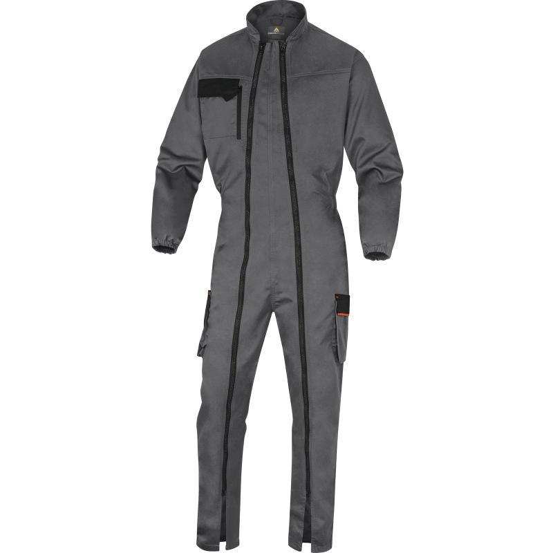 Delta Plus Werkoverall Mach2 dubbele Rits grijs-oranje - large